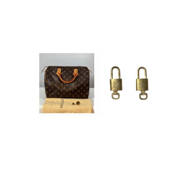 Louis Vuitton Monogram Speedy 30 Boston Bag W/Dust Bag, Lock & Key - Picture 8 of 9
